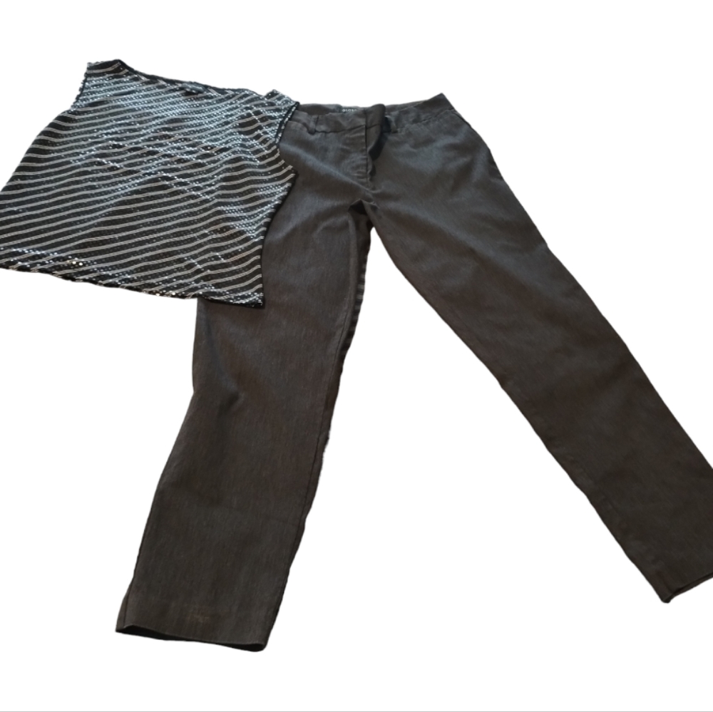 Grey George dress pants..Free Shirt with purchase